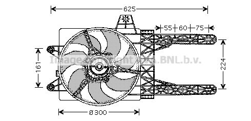 AVA QUALITY COOLING Вентилятор, охлаждение двигателя FT7285